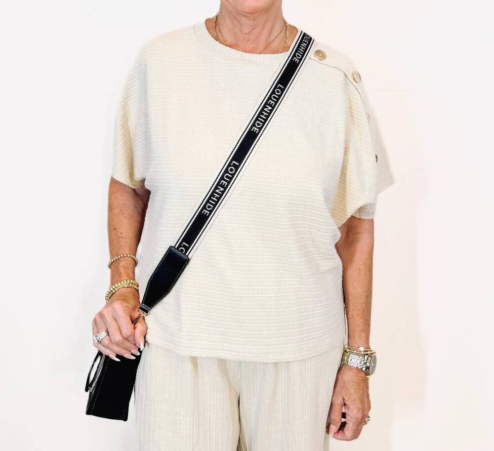 NEW SEE AND BE SEEN mable top in cream